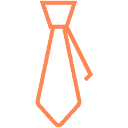 orange necktie icon